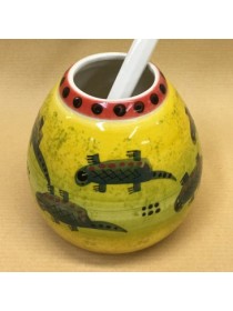 Калабас фарфоровый "Ящерицы"